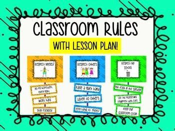 Image result for Classroom Rules in Lesson Plan