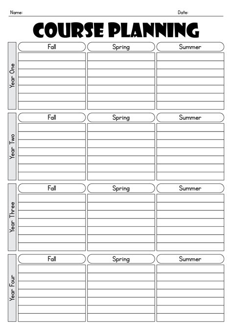 19 College Planning Worksheet - Free PDF at worksheeto.com