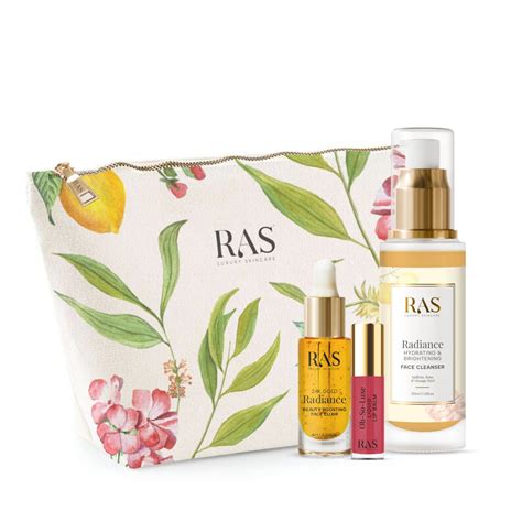 Everyday Glow Travel Kit with Travel Canvas Pouch – RAS Luxury Skincare