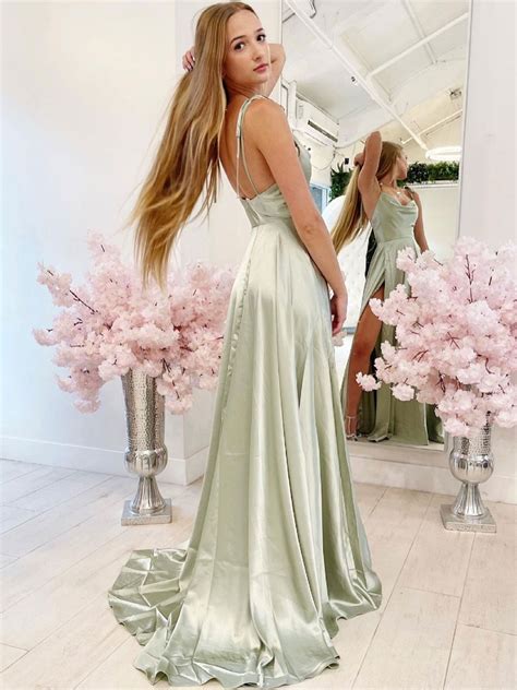 Pastel Green Prom Dress