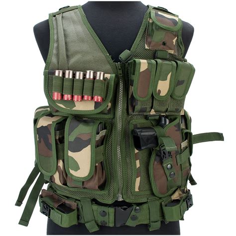 Buy Evike Matrix Special Force Cross Draw Vest w/Built In Holster & Mag ...