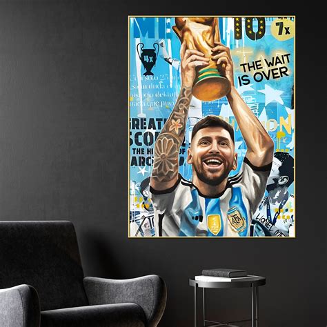 The Wait is Over Messi Cotton Canvas Wall Painting – Homcraft