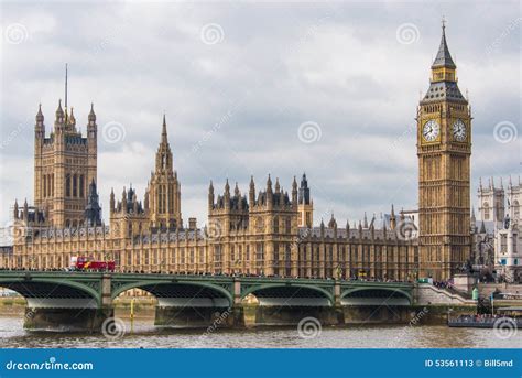 A shot of the Houses of Parliament including the Elizabeth Tower which houses Big Ben