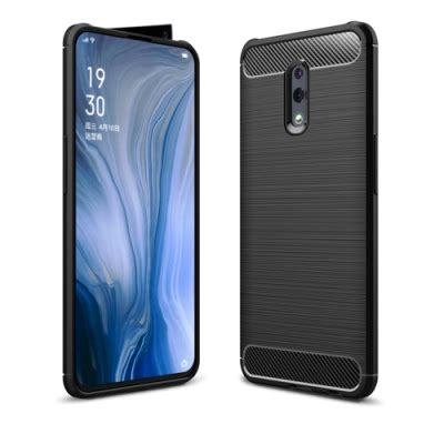 揚邑 OPPO Reno 標準版 拉絲紋碳纖維軟殼散熱防震抗摔手機殼-黑 | OPPO適用手機殼套 | Yahoo購物中心
