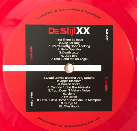 Lot 96 - THE WHITE STRIPES - DE STIJL XX LP/ DVD