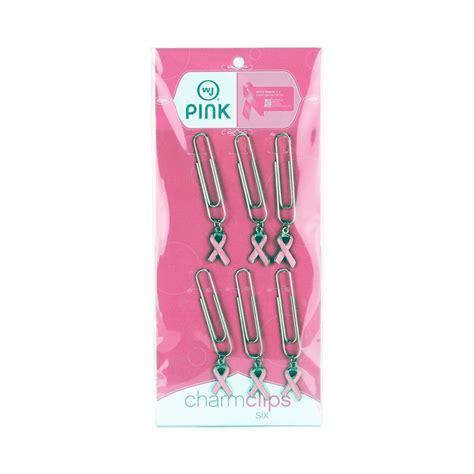 Wilson Jones Charm Clips with 6 Clips Per Pack, Pink (A7072800 ...