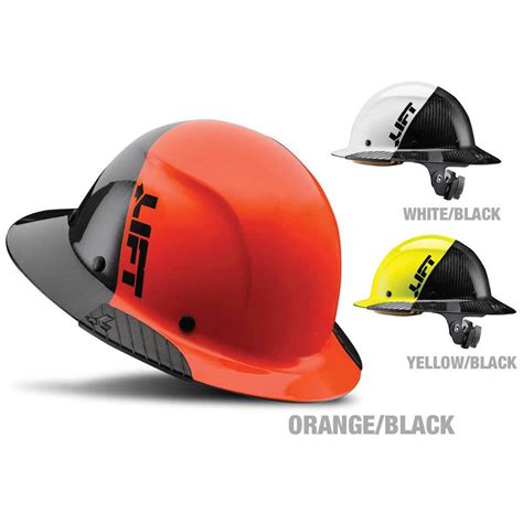 Lift Safety Hard Hats - Full Brim & Cap Style Carbon Fiber