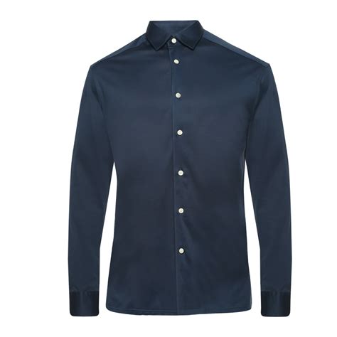 Buy Men Navy Solid Long Sleeve Formal Shirts Online - 609704 | The ...