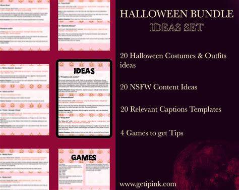 Halloween Content ideas | Onlyfans Tip Menu templates | JOI : r/vdultcreators