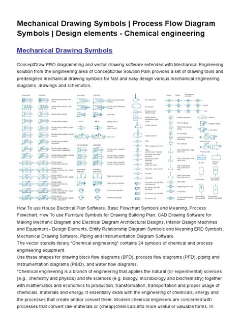 Mechanical Drawing Symbols | PDF | Engineering | Mechanical Engineering