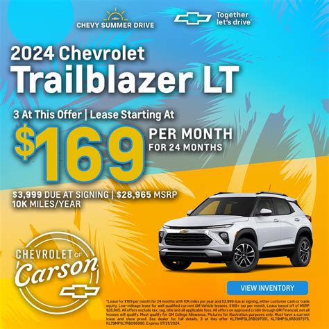 New Chevrolet Vehicle Specials In Carson | Chevrolet of Carson