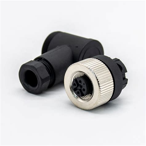 Elecbee M12 4-Pin A-Coded Female Right Angle India | Ubuy