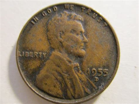 1955 D Lincoln Wheat Cent Small Cents - For Sale, Buy Now Online - Item ...