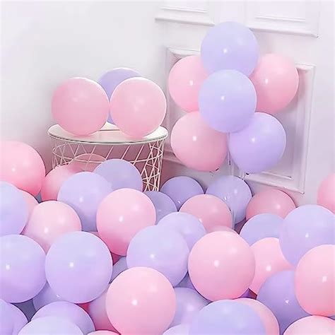 Party Propz Metallic Balloons - Large 51 Pcs, Golden, Pink And White ...