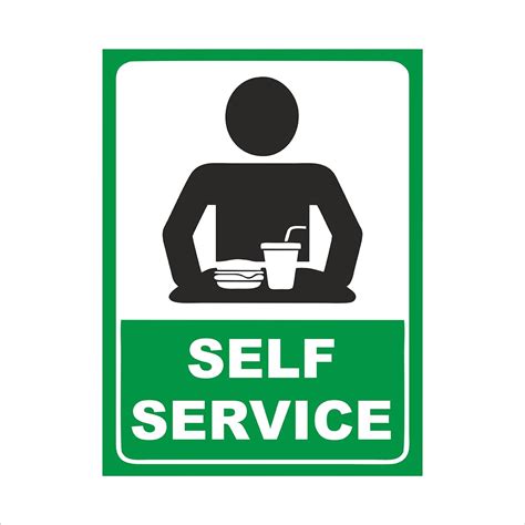 Self Service Sign Board - 8X10 Inch : Amazon.in: Office Products