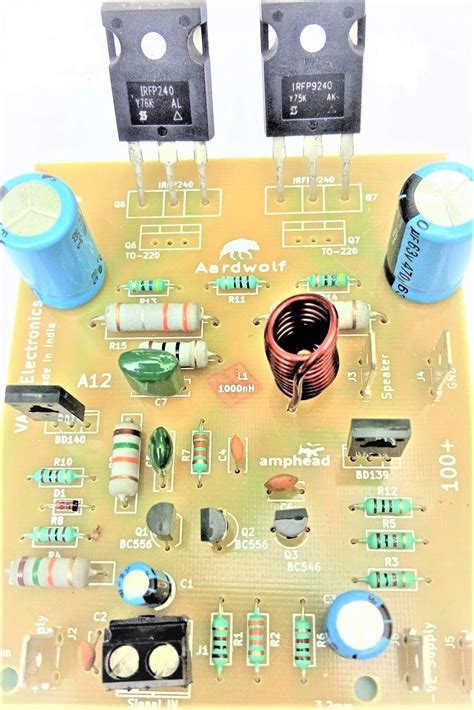 VASP 150 Watt Mono Amplifier Board using 2SC5200 Power transistors for ...