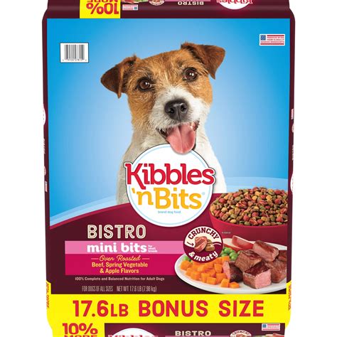 Kibbles 'n Bits Bistro Mini Bits Small Breed Oven Roasted Beef Flavor ...