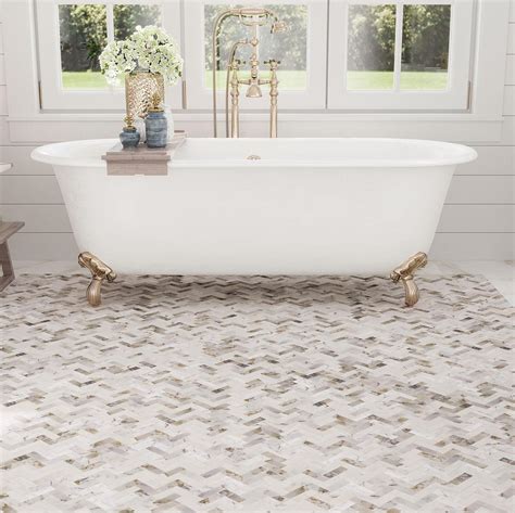 Mosaic Tile Bathroom Floor