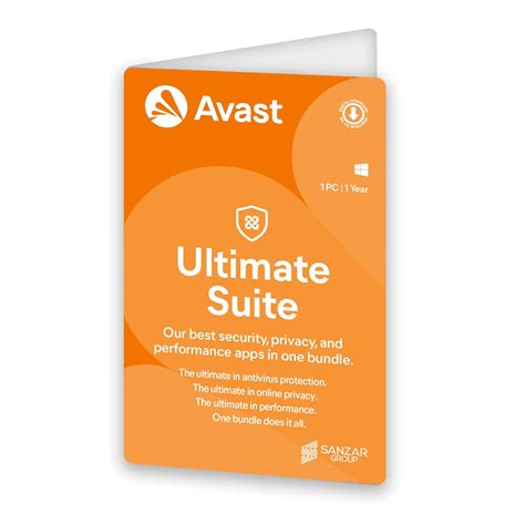 Avast Ultimate Bundle (4 in 1 Total PC Security) (1 User, 1 Year ...