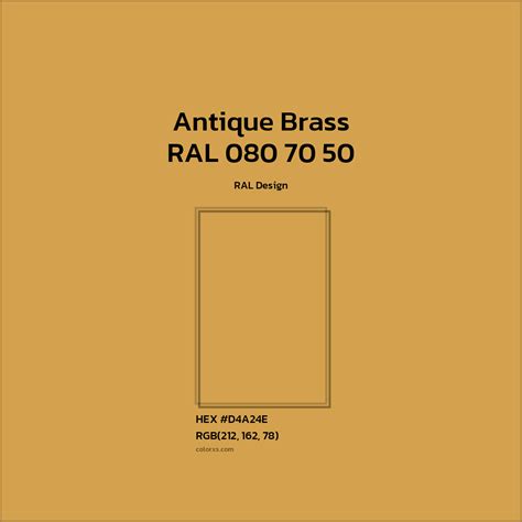 About RAL 080 70 50 - Antique Brass Color - Color codes | matching ...