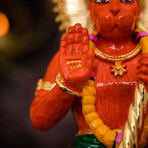 Sinduri Hanuman Murti | 24K Gold Coated