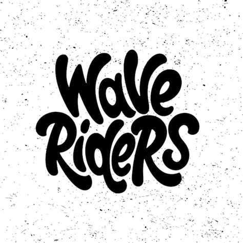 Cavaleiros das ondas. Gráficos de citações de surf, logotipos ...