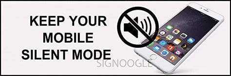 SIGNOOGLE Keep Your Mobile Silent Mode Sign Sticker Wall Medical ...