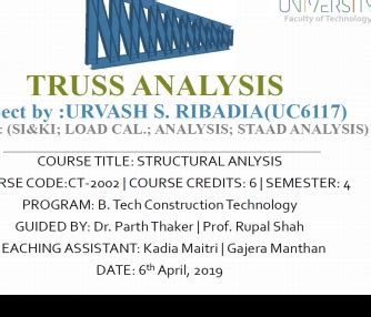 Truss Analysis | CEPT - Portfolio