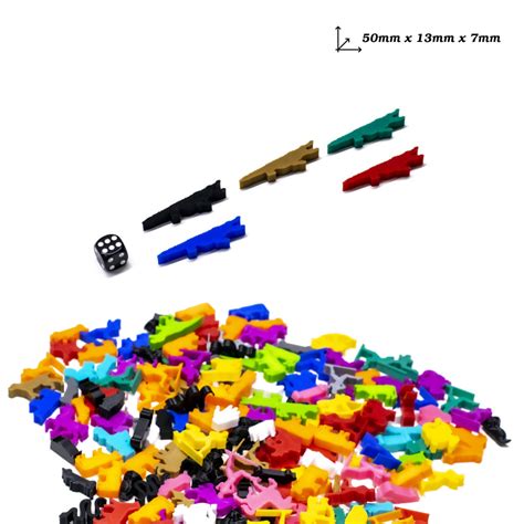 Buy 5PCS Crocodile Meeple Tokens - BoardGameSet - Accessories