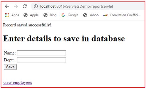 Image result for Java Servlet Crud Example
