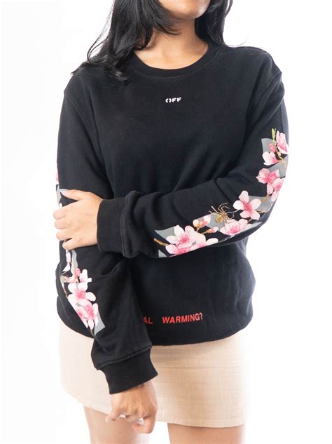 Off-White Cherry Blossom Diagonal Sweatshirt – The Mainstreet Marketplace
