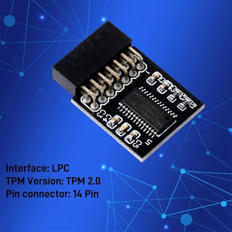 Yeiwenl TPM 2.0 Module TPM LPC 14Pin Module for MSI India | Ubuy
