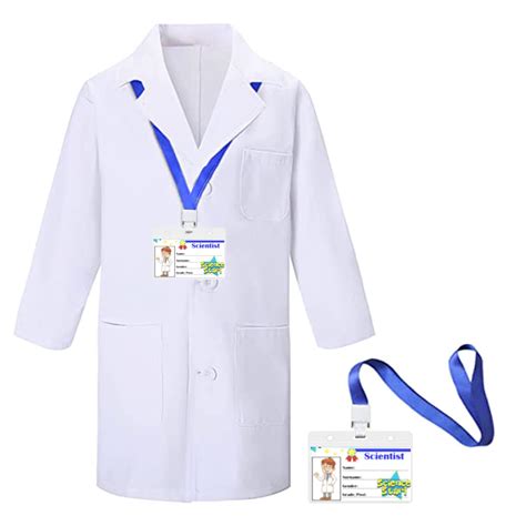 Buy CoatCool Kids Doctors Coat White Lab Coat with ID Card for Kids ...