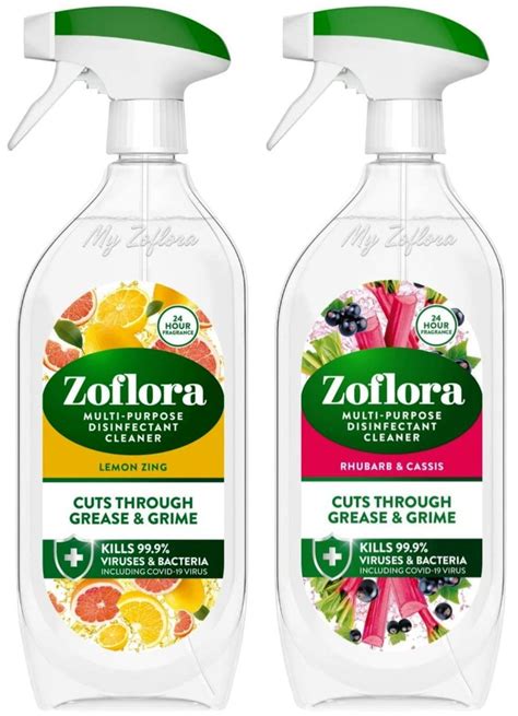 Buy Zoflora Multi Purpose Disinfectant Cleaner Spray, 800 ml, Lemon ...