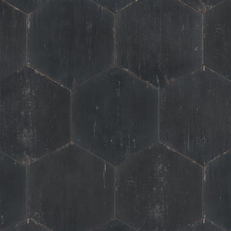 Merola Tile Retro Hex 14" x 16" Porcelain Wood Look Wall & Floor Tile ...