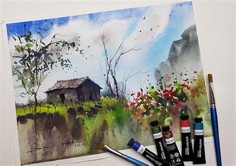 BRUSTRO Artists’ Watercolor Set of 24 Colors, 12ML Tubes