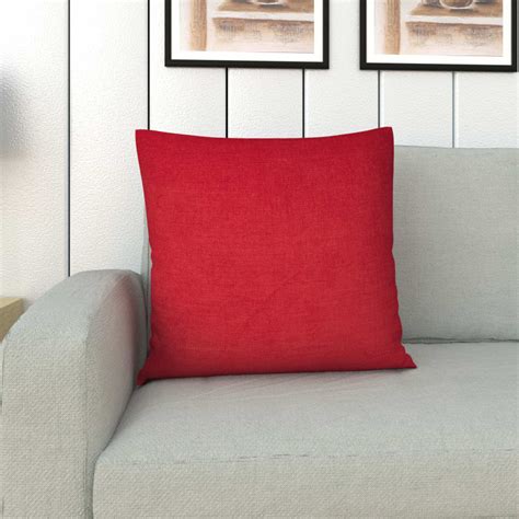 Buy Ebony Chenille Solid Polyester Filled Cushion - 40 x 40 cm from ...