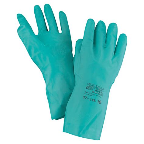 Ansell 37-145-10 Sol-Vex Unsupported Nitrile Gloves, Straight Cuff ...