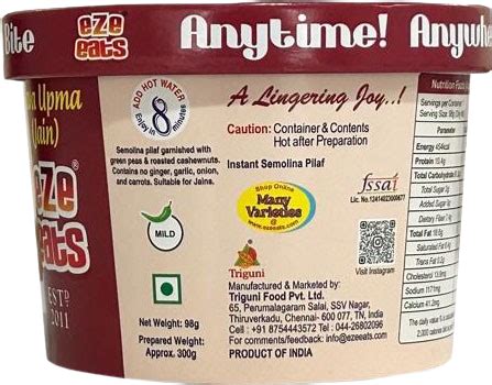 Jain Rava Upma - Big Serve Pack