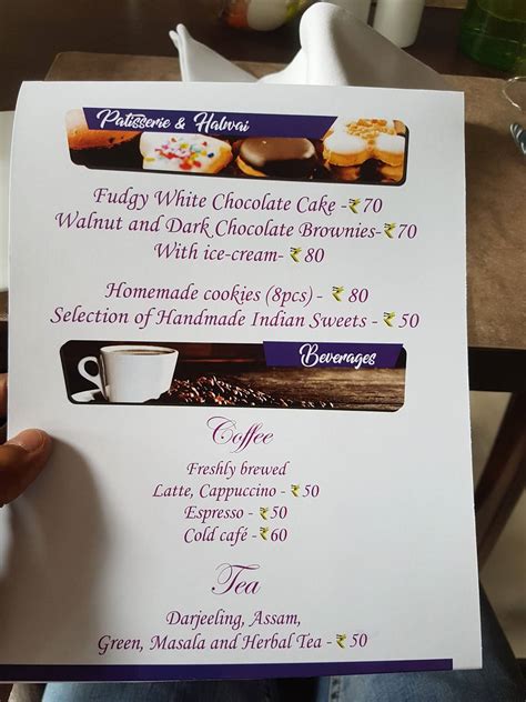 Menu at Floating Restaurant - Infosys Limited, Mysuru