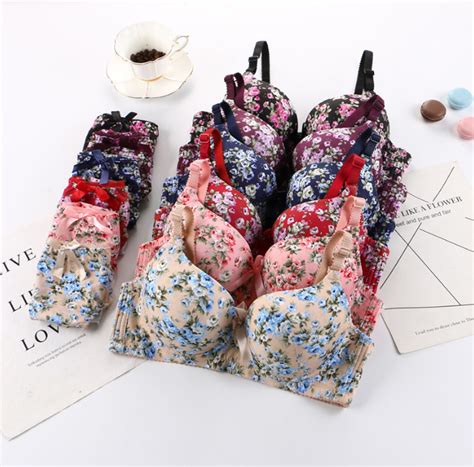 Women's Lightly Padded Wire Free Bra Panty Lingerie Set for Girl's Com ...