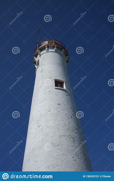 Lighthouse - Sturgeon Point, Michigan Stock Image - Image of america ...