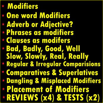 Image result for Parallel Adjectives as Modifiers