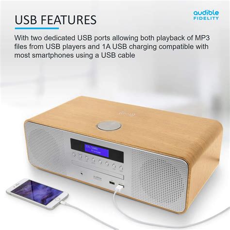 AUDIBLE FIDELITY Complete Hi-Fi DAB/DAB+ Stereo System CD Player With ...