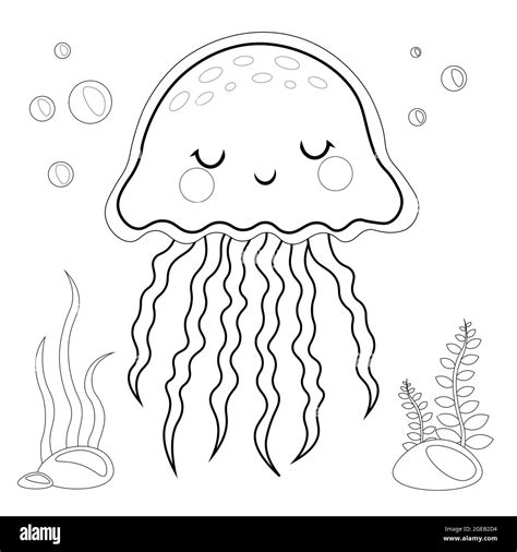 Jellyfish Coloring Page
