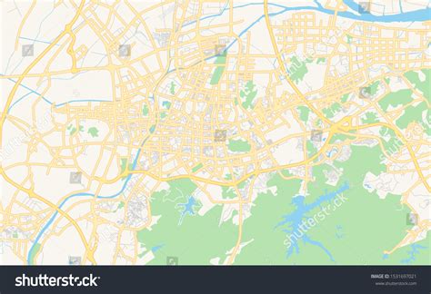 Zhongshan Guangdong China Map