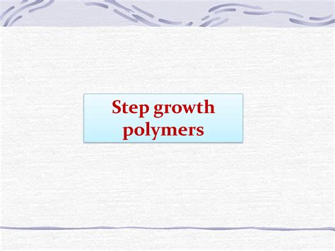 Image result for Graph of Step Growth Polymer