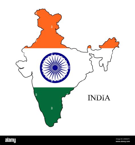 India map vector illustration. Global economy. Famous country. South Asia Stock Vector Image ...