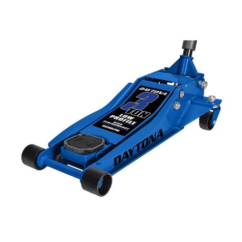 DAYTONA 3 Ton Low-Profile Professional Floor Jack With RAPID PUMP, Blue ...