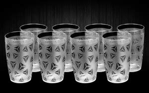 BELLERBIRD (Pack of 8) 100% Unbreakable Curved Shape Prism Pattern ...